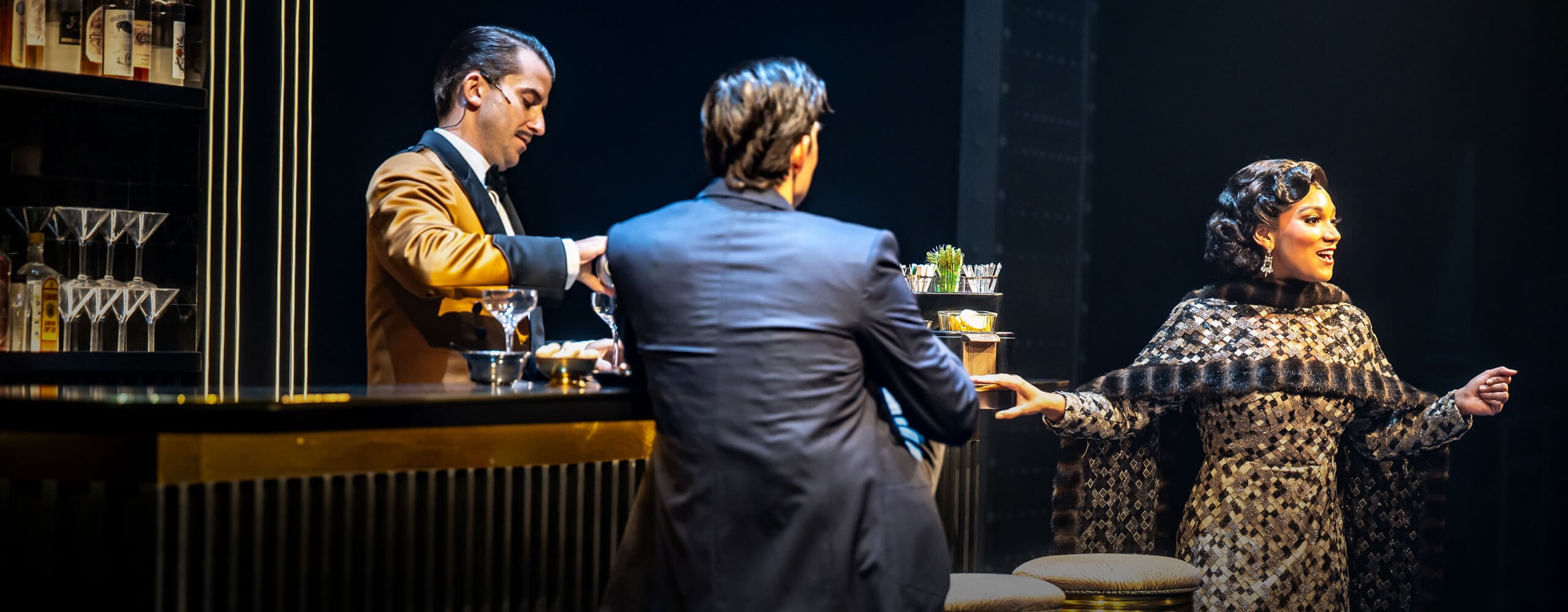 Daniel Greenberg, Jeff Irving and Mary Antonini in Anything Goes (2025).